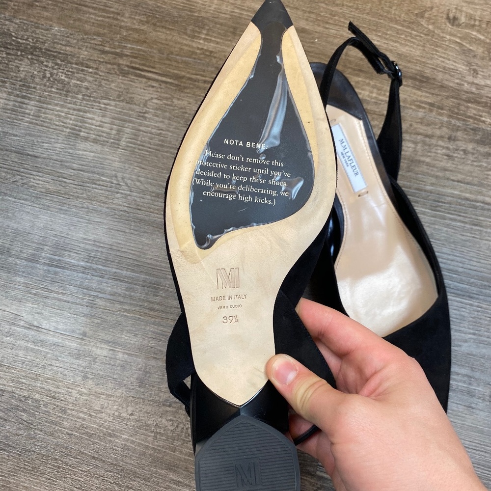 M.M Lafleur Suede Pump Heels - Picture 4 of 5